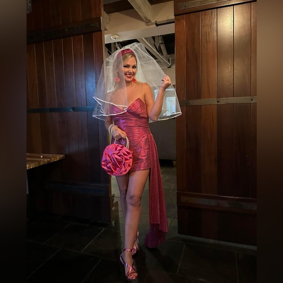 Retrofete Daniele pink dress size M - Picture 8 of 11